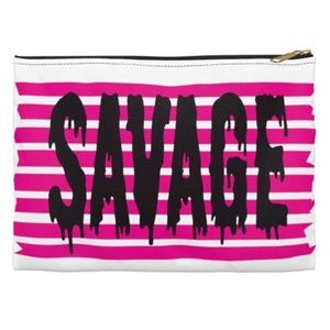 NEWPink Stripe Savage 12X9 Accessory Pouch #257266